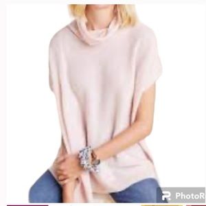 Anthropologie woman’s pink 100% cashmere crown neck sweater